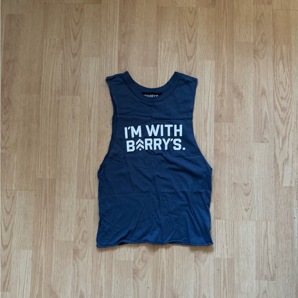 Barry’s bootcamp I’m with Barry’s Navy Tank Top